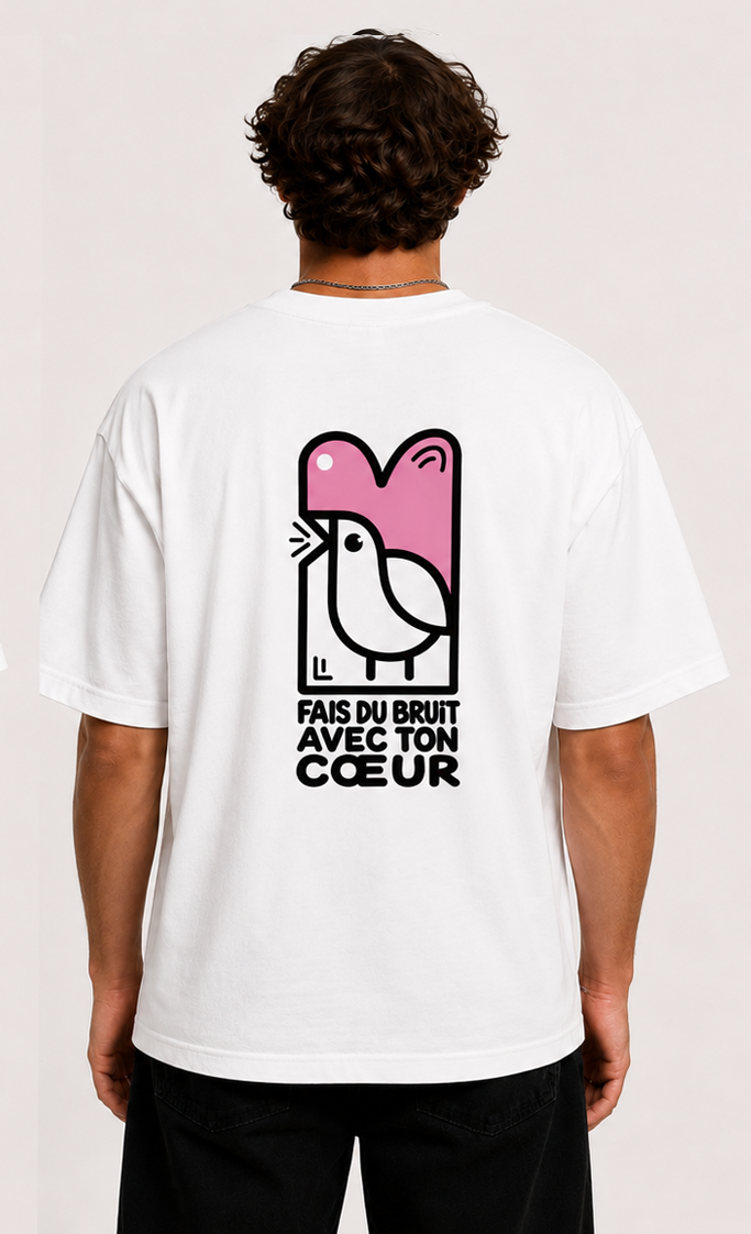 T-Shirt Bird Blanc
