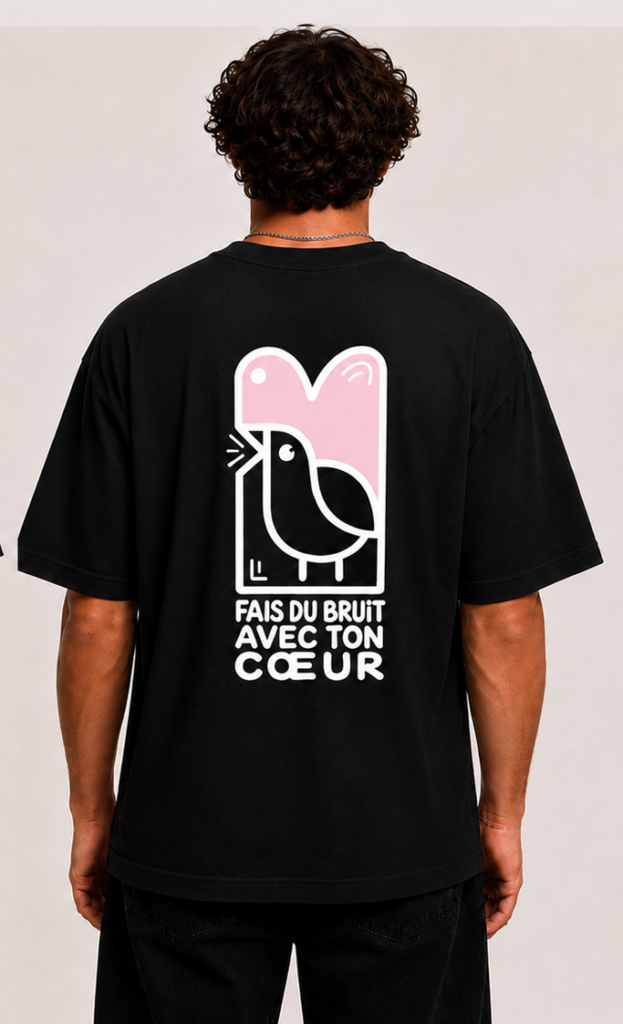 T-Shirt Bird Noir