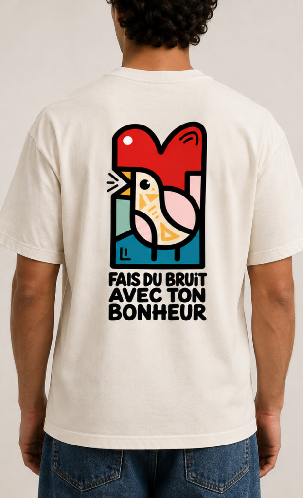 T-Shirt Bird Rose